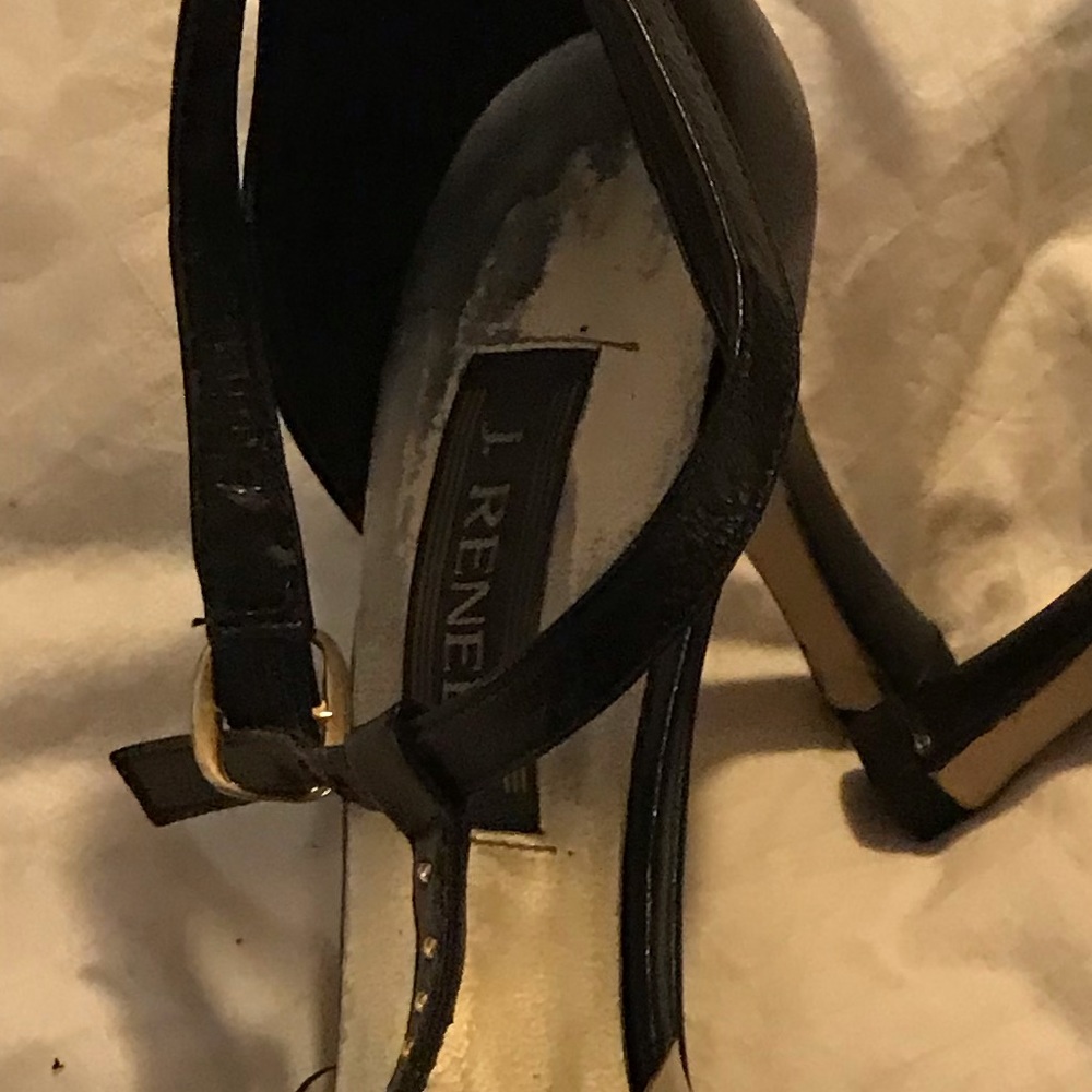 Beautiful heels with clear plastic and leather